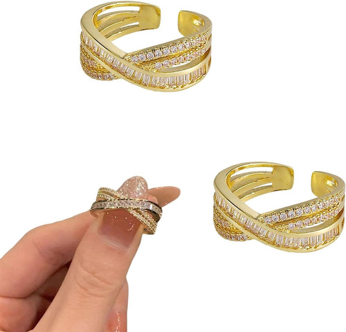 A Anillo Adelgazante Detox Ajustable Anillo Simple 2pc