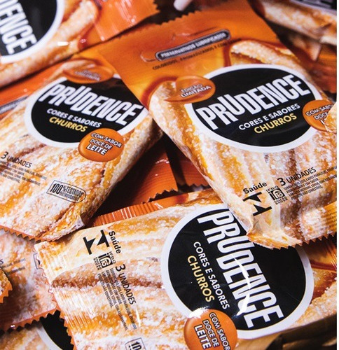 Kit 6 Preservativo Camisinha Churros Doce De Leite Chiclete