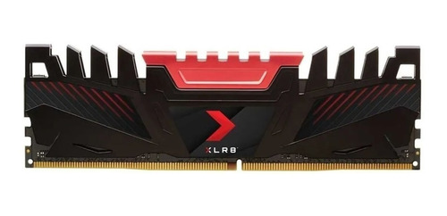 Imagem 1 de 2 de Memória RAM XLR8 color preto/vermelho  8GB 1 PNY MD8GD43200XR