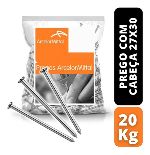 Prego Com Cabeca P27x30 20kg Belgo