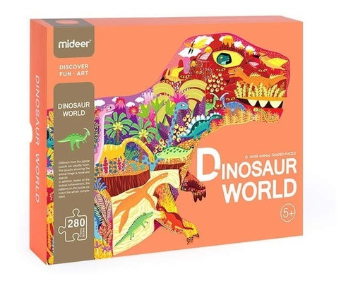 Rompecabezas Mundo De Dinosaurios Mideer Juego Niños Armar 