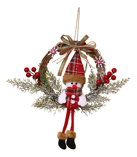 Corona De Muñeco De Nieve De Navidad, Corona De