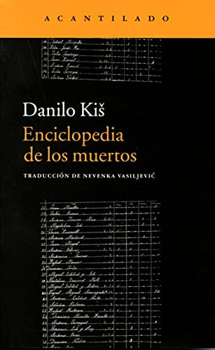 Libro Enciclopedia De Los Muertos De Kis Danilo