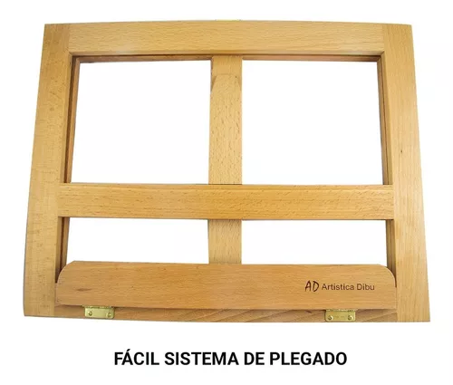 Atril De Lectura Triangular Madera 40cm Patinado