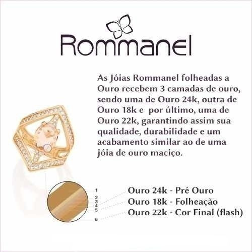 Imagem 6 de 6 de Brinco Rommanel Formato Oito Com Faixas Em Rhodium 520774
