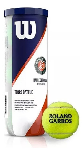 Tarro De Pelotas De Tenis Wilson Roland Garros X3