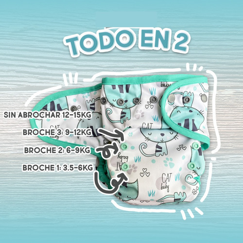 Pañales Ecológicos De Tela Ecobebe | 6 Pack (elije Modelos)