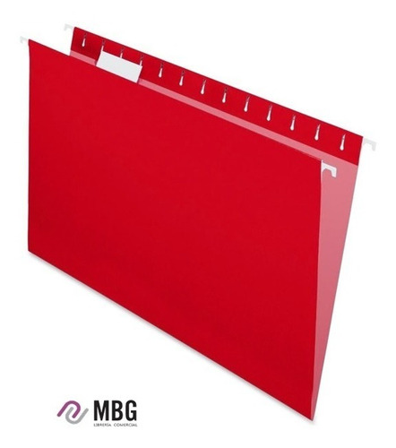 Carpeta Colgante De Color Rojo Nepaco Pack X25 Und 