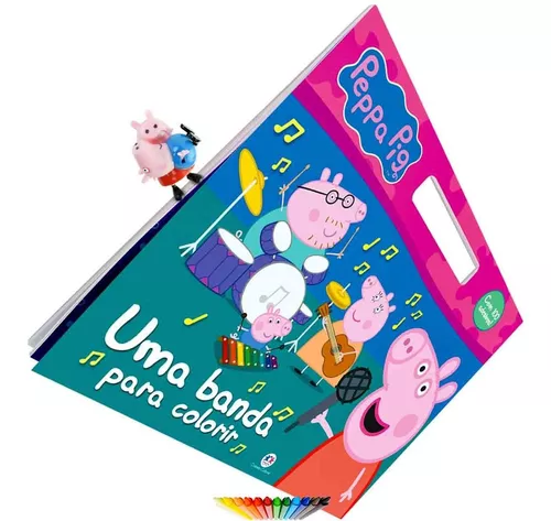 Livro Para Colorir - Carregue-me - Peppa Pig - Magic Grupo