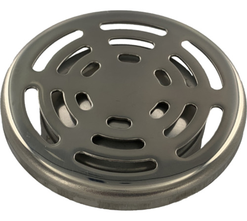 Pileta Ac Inoxidable 10x10 Rejilla Redonda Para Receptaculo