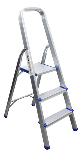 Escalera Plegable T/tab Aluminio 3 Peldaños Surtek Etta3