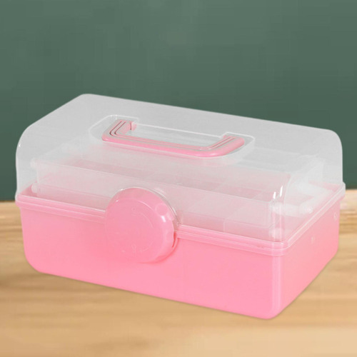 Am Caja De Almacenamiento De 3 Capas, Organizador De Rosa Y