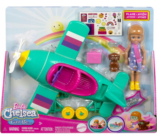 Barbie Chelsea Quero Ser Plane Avião Mattel