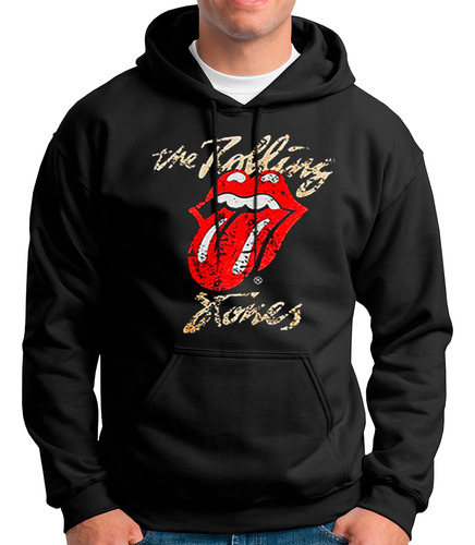 Polera Con Capucha Banda De Rock Rolling Stone 001