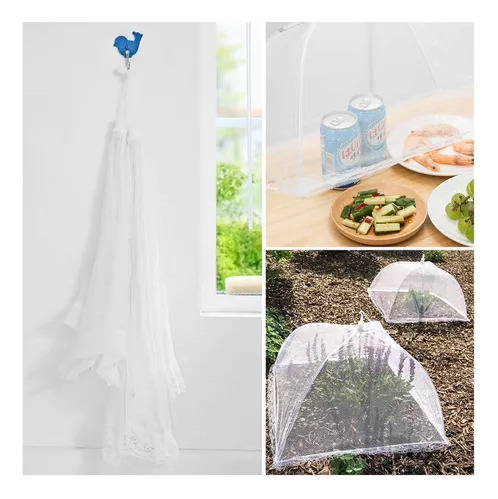 Mosquitera Plegable Con Capucha Para Alimentos, Frutas Y Bar