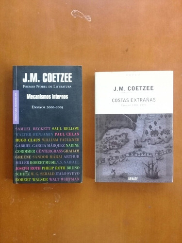 Libro Ensayos Literarios De J. M. Coetzee, Premio Nóbel.