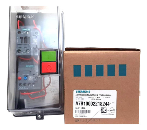 Arrancador Tensión Plena Siemens 30-36 Amp 220v