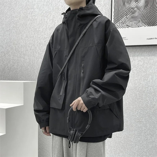A Chaqueta Casual Impermeable A Prueba De Viento Con