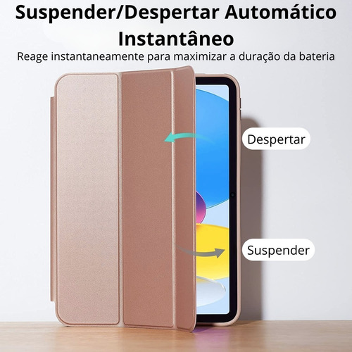 Capa Case Esr Transparente Magnética P/ iPad 10 Lançamento