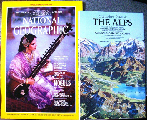 Los Alpes Ingles Mapa Nat Geo The Alps Mont Blanc Eiger Etc