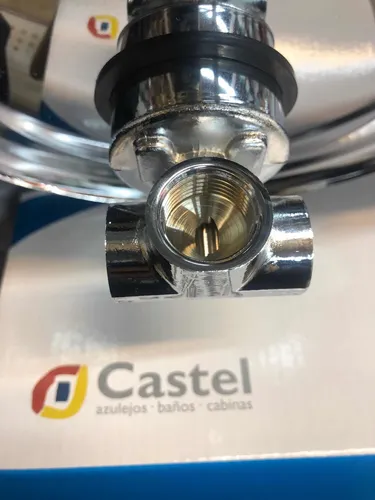 Monomando Empotrar Regadera Castel Damasco Cromo Mod.3212a