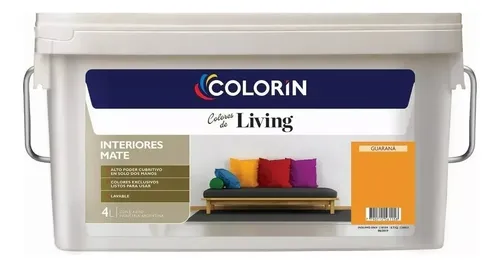 comprar Pintura Latex Interior Lavable Colorin Living Color 4 Lts Color Guaraná