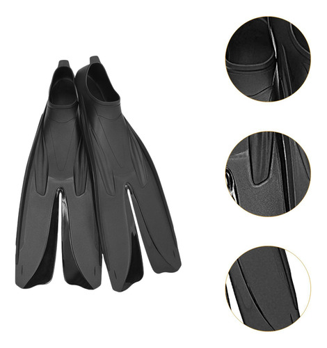 Aletas De Snorkel Ergonómicas Para Aventuras Negro M