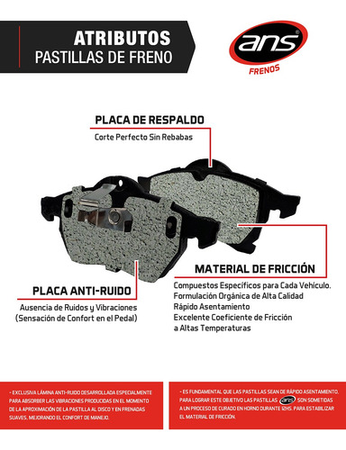Imagen 1 de 7 de Pastillas De Freno Ans Ec37753 C