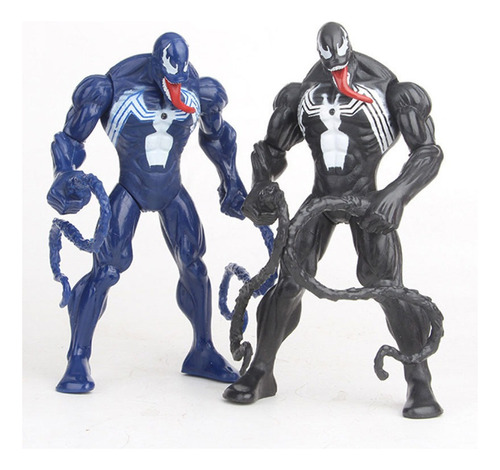 2pcs Marvel Super Hero Venom Carnage Figura Modelo Juguete A