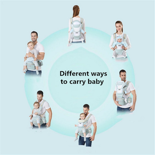 Mochila Portabebé Ergonómico 6 En 1 Cangurera Bebé
