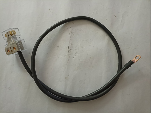 Cable De Batería Negro 1.20mts N:4 Con Borne Multiusos 100%