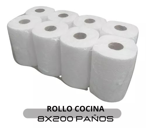 Rollo Papel De Cocina 200 Paños - Paq X 6 Rollos