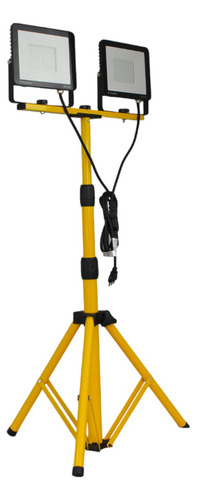 Proyector Led Portatil Con Tripode 2x50w 6500k Stanfod