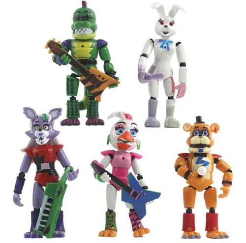 5 Unids/set Figura De Acción De Juguete De Felpa Fnaf Modelo