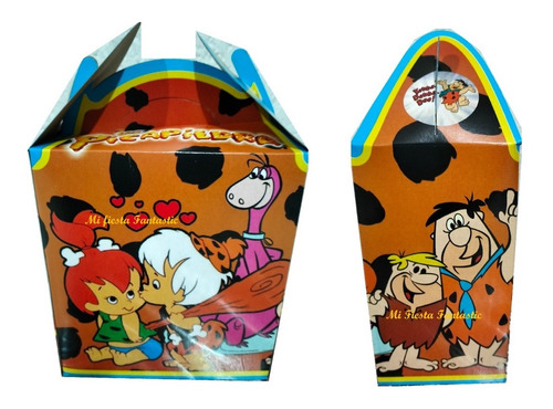 Picapiedras Bam Bam Pebbles Set 60 Dulceros Cajitas Bolo Fel