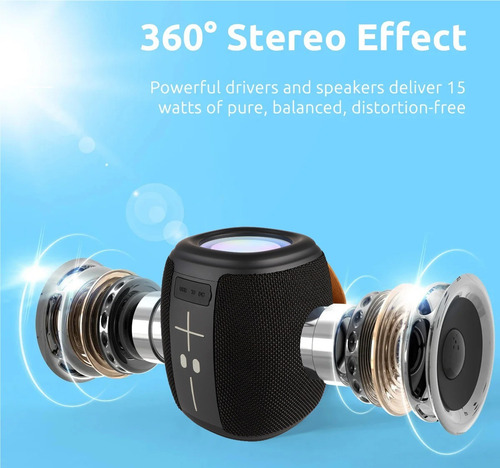 Altavoz Bluetooth Subwoofer Inalámbrico De Alta Potencia