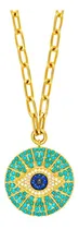 Comprar Obidos Collar Con Dije Delicado Chapado En Oro De 14 Quilat.