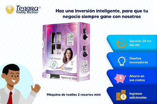 Máquina Expendedora De Toallas Femeninas Mini Dos Resortes
