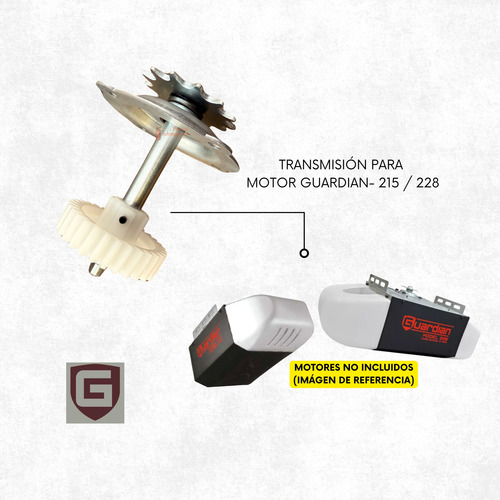 Transmisión Flecha Engrane Para Motor Guardian 215 - 228