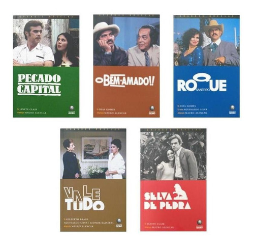 Imagem 2 de 7 de Combo 5 Livros Coleção Grandes Novelas Globo Completa
