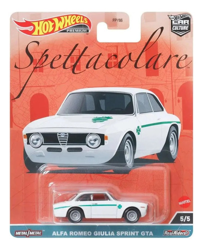 Hot Wheels Premium Spettacolare Alfa Romeo Giulia Sprint Gta