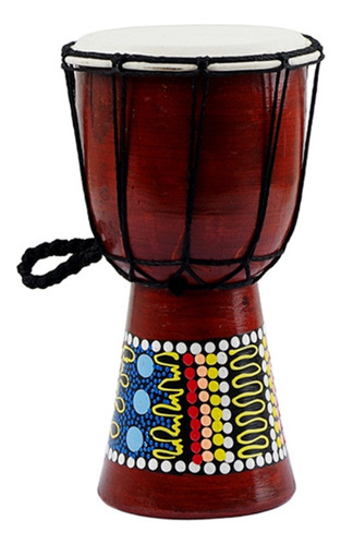 Tambor Africano Bongo Congo Djembe De 5 Pulgadas Madera