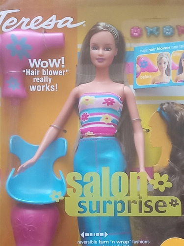 Barbie Teresa Salon Surprise 2001 Amiga Acessórios Antiga