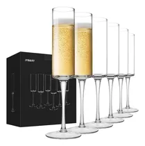 Comprar Juego De 6 Copas De Champán De Cristal, Copas De Champán Sop