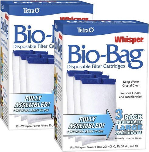 Tetra Whisper  Cartuchos De Filtro Bio-bag Montados