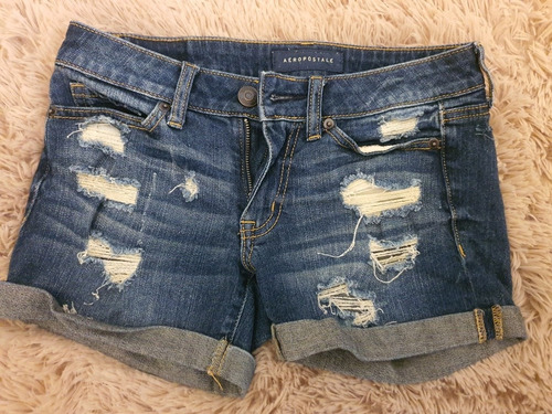 Short Jean Aeropostale, Talle 00