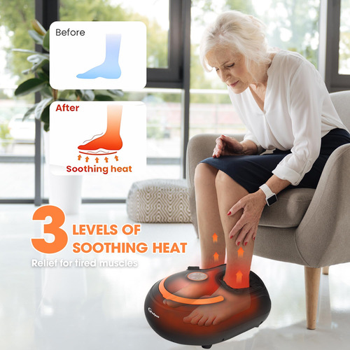 Masajeador De Pies Shiatsu Con Calor Y Control Remoto Color
