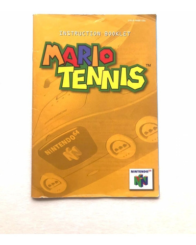 Manual De Instrucciones Videojuego Mario Tennis Nintendo 64