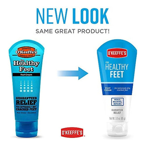 O.keeffe.s K0280004-3 Healthy Feet Foot Cream Tube (paquete