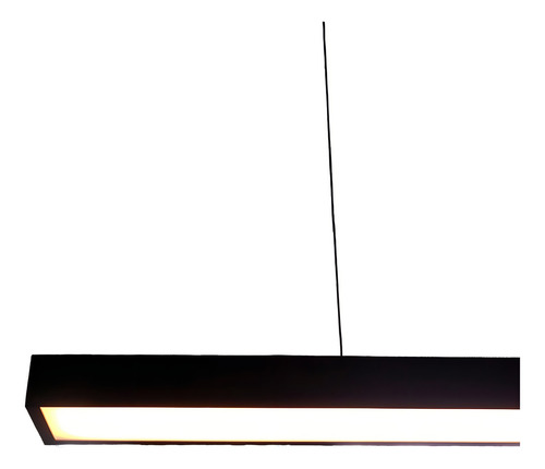 Lampara Colgante Led 24w Minimalista 120 Cm 10 Pzs Estructura Negro